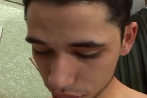 fat guy sucks all the sperm out