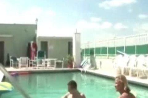 Dallas And Austing Poolside Sex