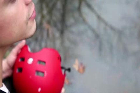 Jake Bass among Dean Monroe rimming outdoors