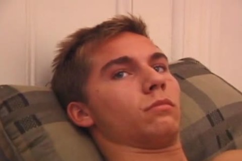 Skinny young guy Takes Out His penis And Strokes