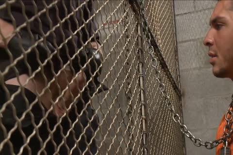 bdsm - Officer Dominates The Inmate.