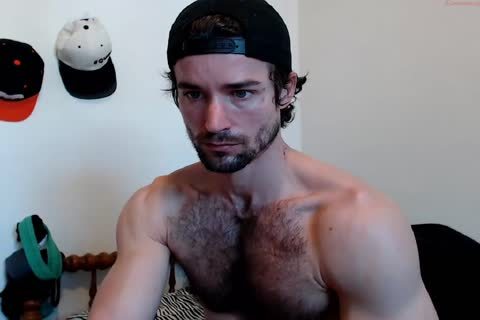 Muscle bushy chap jack off