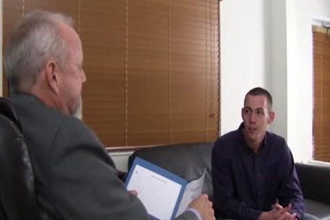 smutty grand-dad pounds A Younger dude's ass At The Office