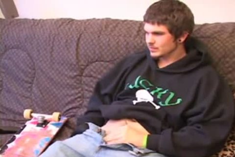 young lucky Jerks Off