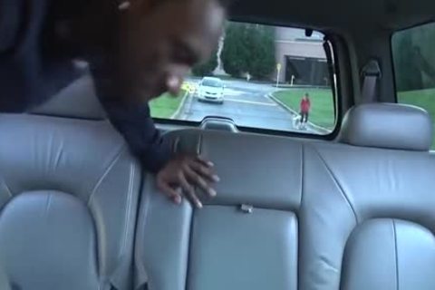 White hairless Swallowing Off enormous darksome Tool