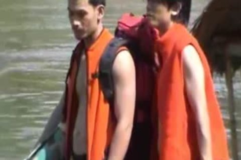 Thai teens bare On A River