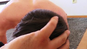 money-hungry teen enjoying hardcore butthole nailing in POV