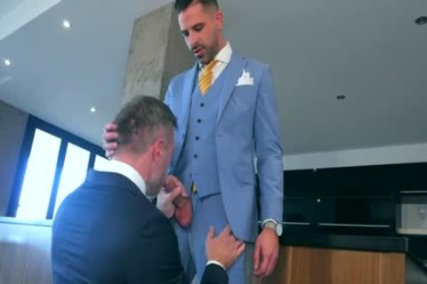 Good fucking escorted by wearing suit
