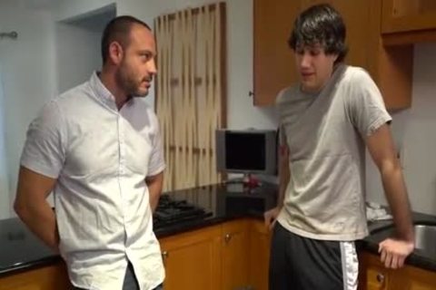 Muscle hunk need hard ramming