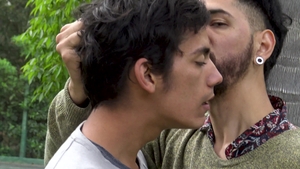 LatinLeche - Kissing each other at the beach