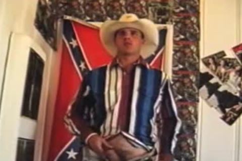 Redneck Cowboy Works His Hard bushy rod