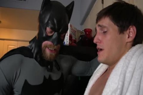 Batman gets Villain To Talk With irrumation stimulation And Tickling