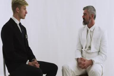 Mormon twink fastened Up And pounded By mature Hunk