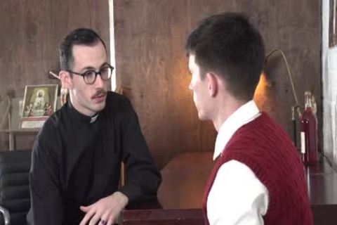 Hung Priest Barebacks legal age teenager With Creampie