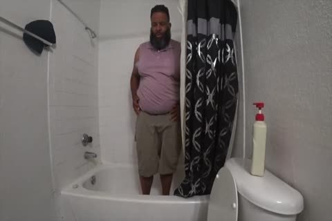 chubby Bear Dancing And Taking A Shower