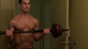 AmericanMuscleHunks - Taylor in uniform jerking big dick