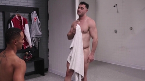 Falcon Studios - Ebony bodybuilder AJ Sloan bareback 69