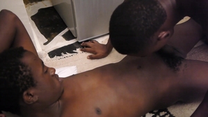 80 Gays: African young twink Fred feels like romance rough sex