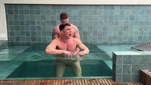 OF - TOM pounds VICTOR'S MUSCLE ass - Tom Valentine & Victor Vivone