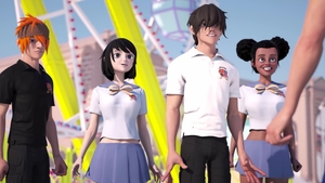Hentai Sex School: Nathan's Threesome Delight With Jake