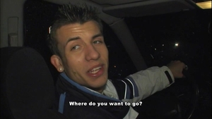 Facial Cumshot at the Taxi Spot