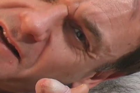 Closely inspecting the uncut cock